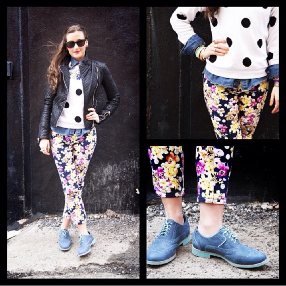 Anthropologie floral pants